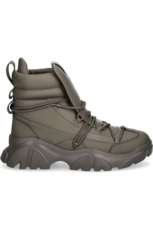 EA7 Leather ankle boots