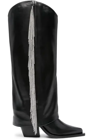 LE SILLA Jewel 110mm leather boots