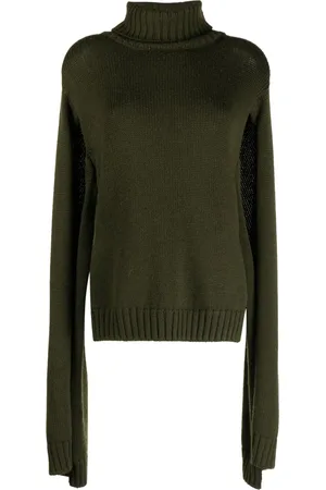 MONSE Slit-sleeves knitted turtleneck sweater