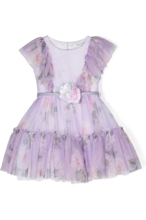 MONNALISA Floral-print party dress