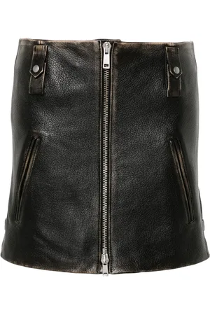 Prada Leather mini skirt