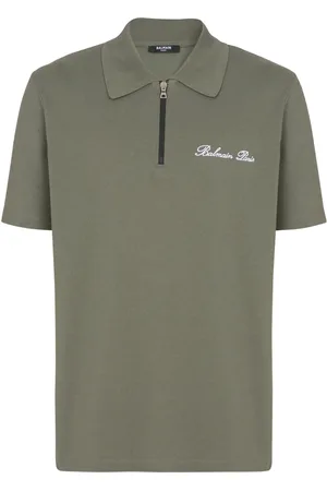 Balmain Embroidered-logo polo shirt