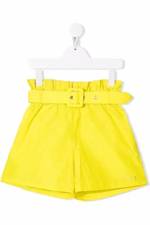 Msgm Belted wide-leg shorts
