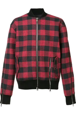 MOSTLY HEARD RARELY SEEN Plaid bomber jacket