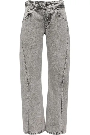 Vaquera Low-rise crooked-seam jeans