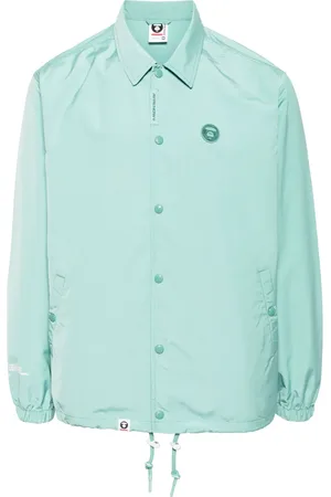 A Bathing Ape Logo-appliqu?? shirt jacket