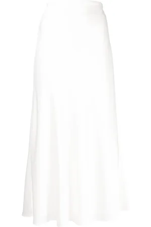 GALVAN Flared slip skirt