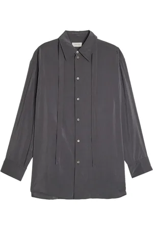 LEMAIRE Neck-tie cotton shirt