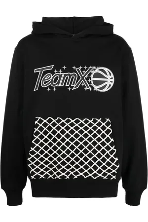 JUST DON Graphic-print cotton hoodie