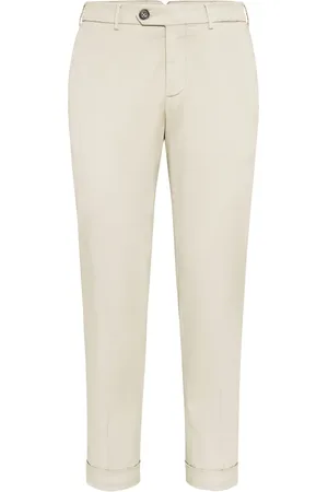 Brunello Cucinelli Tapered-leg chino trousers