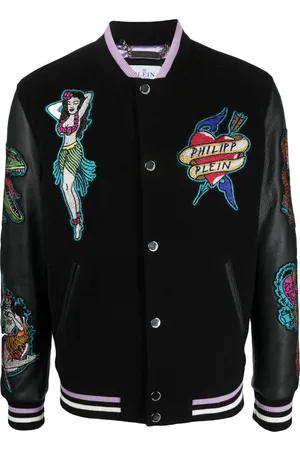 Philipp Plein Embellished College Bomber jacket