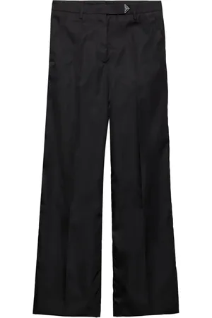 Prada Triangle-logo straight trousers