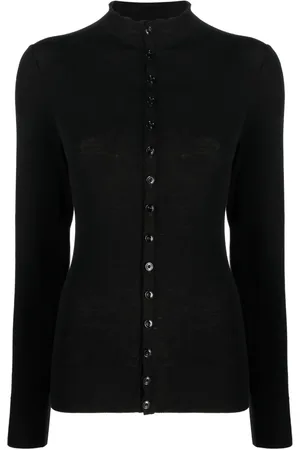 LEMAIRE High-neck wool cardigan