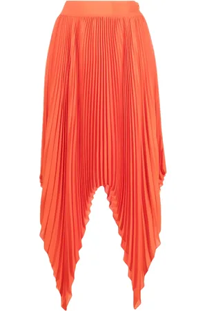 Styland Asymmetric pleated skirt