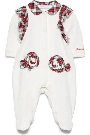 MONNALISA Floral-appliqu?? terry-cloth pyjama