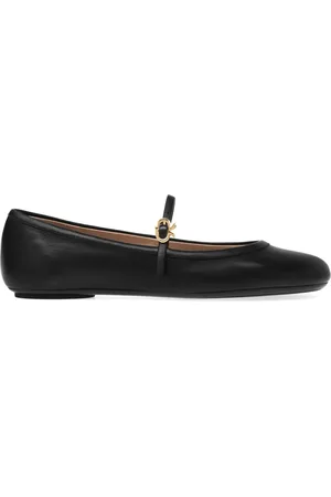 Gianvito Rossi Carla leather ballerina shoes