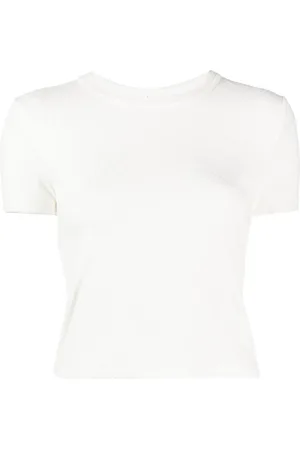 Alexander Wang Logo-jacquard knitted top