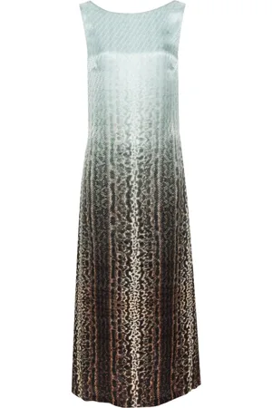 Fendi FF-jacquard snake maxi dress
