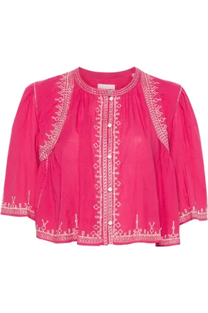 Isabel Marant Perkins embroidered-detailing blouse