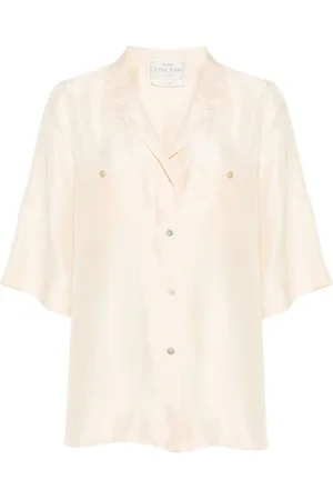 FORTE FORTE Camp-collar silk shirt