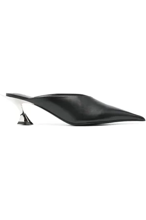 MUGLER 55mm leather mules