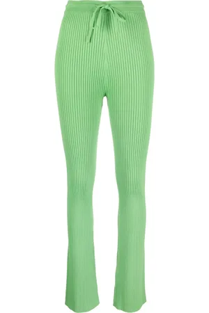 Nanushka Cornelie ribbed-knit flared trousers