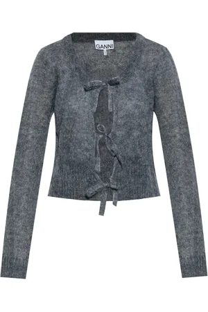 Ganni Self-tie fastening cardigan