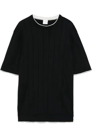 ELEVENTY Ribbed-knit T-shirt