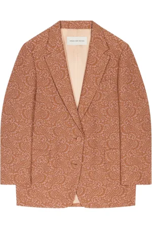 DRIES VAN NOTEN Oversized jacquard blazer