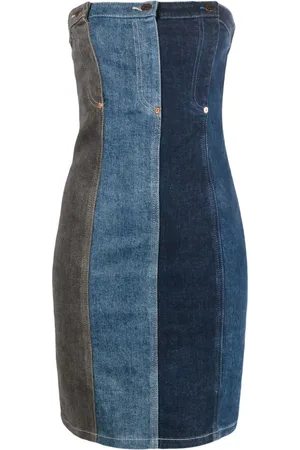Moschino Layered-design denim dress