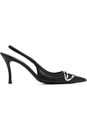 Diesel D-Venus 80mm leather slingback pumps