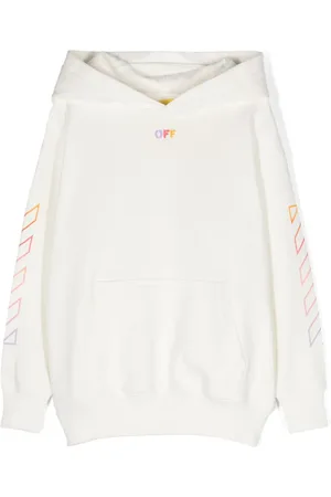 OFF-WHITE Diag-stripe-print cotton hoodie