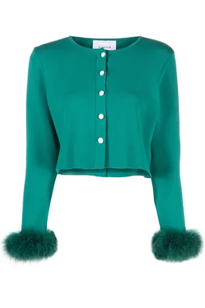 Sleeper Feather-cuffs cardigan