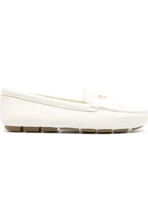 Prada Logo-plaque leather loafers