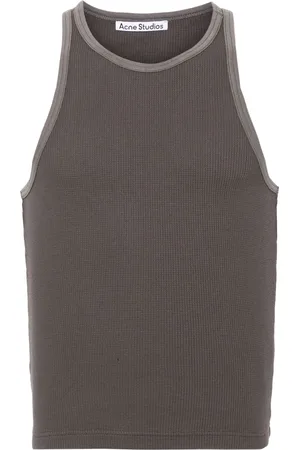 Acne Studios Waffle-knit cotton tank top