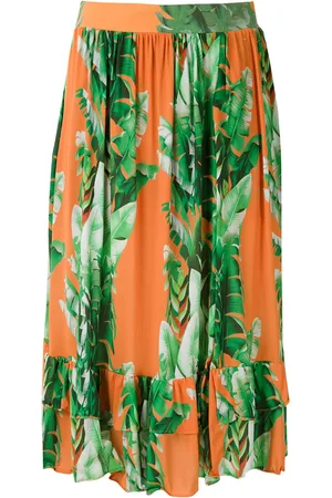 AMIR SLAMA Printed ruffle skirt