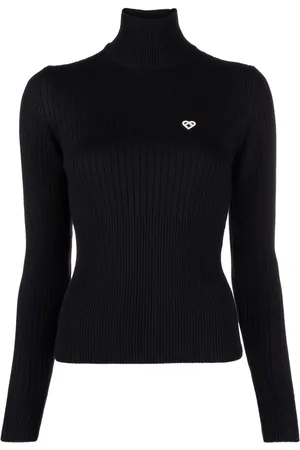 Casablanca Logo-plaque ribbed jumper