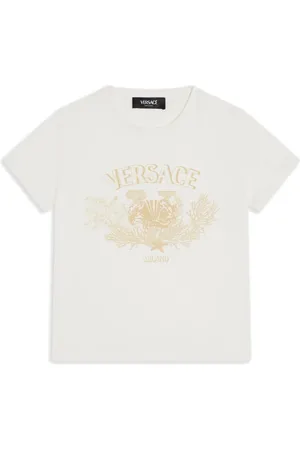 VERSACE Logo-print cotton T-shirt