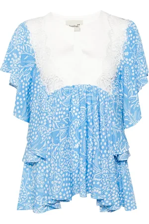 Bambah Azalea ruffled top