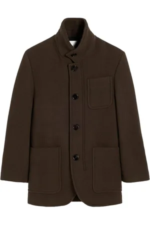Ami High-neck wool coat