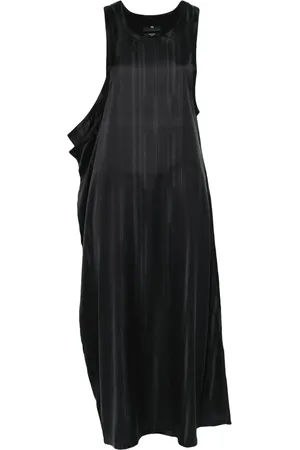 Y-3 Striped twill maxi dress