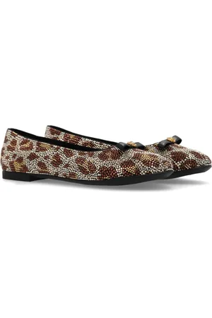 VERSACE Animal-motif ballerina shoes