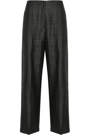 FORTE FORTE Herringbone wool tailored trousers