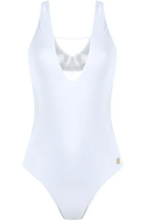 Brigitte Square neck tulle swimsuit