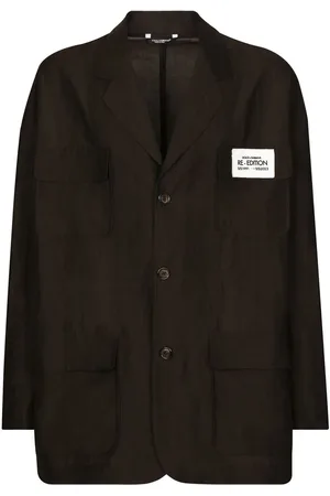 Dolce & Gabbana Single-breasted linen blazer