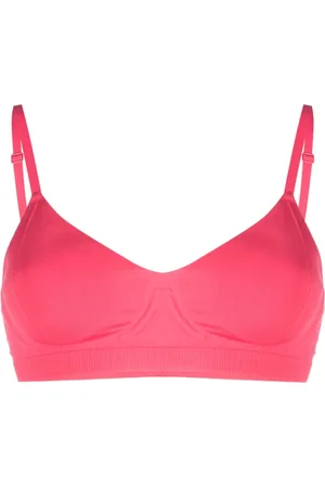 Calvin Klein Logo-embossed V-neck bra