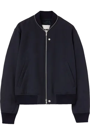 Jil Sander Zip-embellished wool bomber jacket