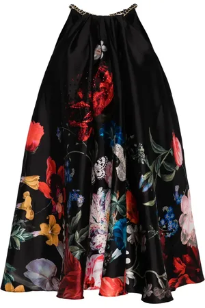 Camilla Floral-print mini dress