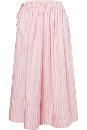 Serafini Striped flared skirt