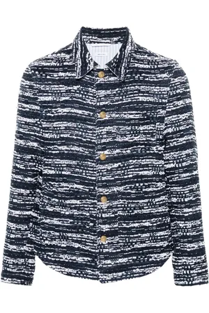 Thom Browne Pointed-collar tweed jacket